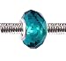 Pandora Style Charm Bead (Z60) Faceted Murano Style / Lampwork Glass (14mm x 10mm) (fits Troll too)