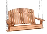 Western Red Cedar Wood Outdoor Patio Pergola Porch Swing