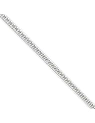 2.5mm, Sterling Silver, Diamond-Cut Franco Chain, 24 inch