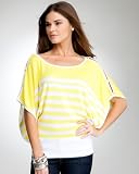bebe Kimono Stripe Sweater Top