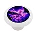 Celestial Pegasus Decorative High Gloss White Ceramic Drawer Knob