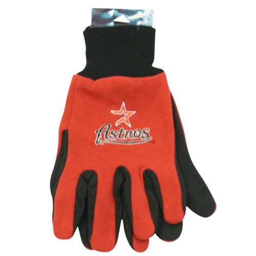 Houston Astros Jersey Gloves (One Size Fits Most Ages 16+)