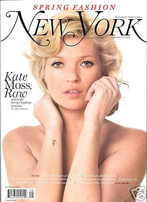 New York Magazine, February 23, 2009 Kate Moss Raw (February 23, 2009)