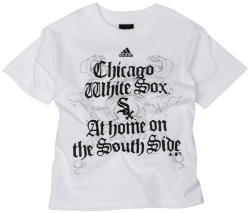 MLB Boys' Chicago White Sox Feared Short Sleeve Tee, White, Medium