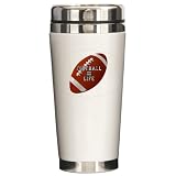 Ceramic Travel Drink Mug Football Equals Life