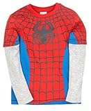 Spiderman print pure cotton long sleeve top for 4 - 5 years old boy