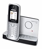Siemens Gigaset SX675 isdn schnurloses ISDN-Telefon mit Farbdisplay und integriertem digitalen Anrufbeantworter, titanium