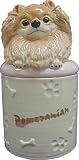 Pomeranian Collectible Dog Puppy Cookie Jar Container Figurine Statue