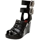 T.U.K. Women's A7452L Ankle Strap Wedge