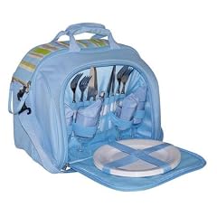 Picknick Tasche f�r 4 Personen gef�llt blau - 27155