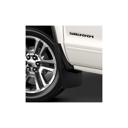 GMC Sierra 1500 GM Front Black Grained Molded Splash Guards - 22894860