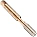 Dormer MTT E061/MTT E071 High-Speed Steel Straight Flute Tap, Gold Oxide Finish, Round Shank with Square End