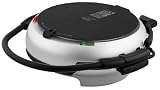 41ZlwBwNlBL. SL160  George Foreman GRP106BPP 360 Electric Nonstick Grill with 3 Interchangeable Grill Plates, Platinum