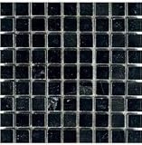 Black Marble 5/8" x 5/8" Square Mosaic