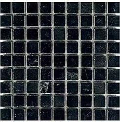 Black Marble 5/8" x 5/8" Square Mosaic