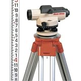 David White 45-8926-1 26X Automatic Optical Level Package with Tripod, Rod, and Carrying Case