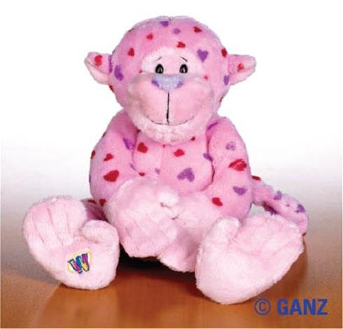 Webkinz Plush Stuffed Animal Love Monkey, valentine