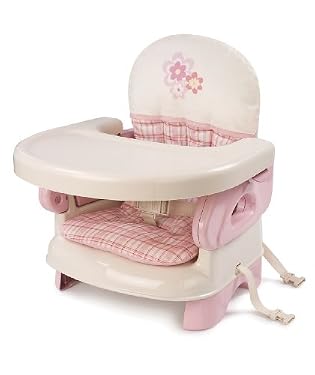 Summer Infant 2 Level Booster with Seat Pad - Pink Kisses

