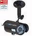 VideoSecu Audio Video Security Day Night IR Security Color Video Infrared Bullet Camera with free surveillance warning sticker W36