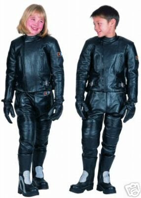 FRANK THOMAS RASCAL CHILDRENS LEATHER MOTORCYCLE 