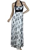 Ever Pretty Floral Printed Lace Halter Long Evening Dresses 3043B