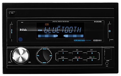 BOSS AUDIO 812UAB Double-DIN MECH-LESS (No CD or DVD player) Receiver, Bluetooth, Detachable Front Panel, Wireless Remote BOSS AUDIO 812UAB Double-DIN MECH-LESS (No CD or DVD player) Receiver, Bluetooth, Detachable Front Panel, Wireless Remote