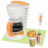 Kalorik CM-25693T Sunny Morning 10-Cup Coffeemaker with Milk Frother and 2 Mugs, Tangerine