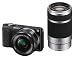 Sony NEX-3NYB Systemkamera (16,1 Megapixel, 7,5 cm (3 Zoll) LCD-Display, Full-HD, HDMI, USB 2.0) inkl. SEL-P 16-50mm & SEL-55-210mm Objektiv schwarz