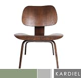 Eames Style Plywood Chair, Walnut Stain