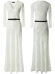 Lace Floral Print Nylon/Spandex Club Dress/Evening Dress/Bridesmaid Dress/Party Dress/Wedding Dress/Maxi Dress 