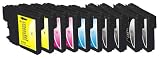 Produkt-Bild: 10 BROTHER Druckerpatronen (4x schwarz + je 2x cyan magenta yellow) kompatibel zu 980 1100 Serie