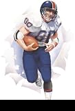 Football Player Peel and Stick Applique