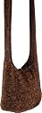 Small shoulder bag with long belt - brown / Shoulder bags
