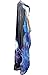 Womens Sexy Floral Pattern Chaiffon Wrap Dress Beach Bikini Swimwear Cover-up (Blue Floral)