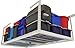 MonsterRAX 4' x 8' Overhead Garage Storage Rack (12"-21" Ceiling Drop) (White) (21"H x 4'W x 8'D)
