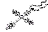 Sterling Silver Gothic Crucifix, P727
