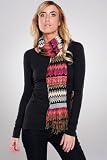 Tolani Zig Zag Scarf in Berry