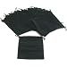 20 Pouches Black Velvet Drawstring Jewelry Bags 5.5"