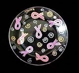 Pretty in Pink Design - Hand Painted - Platter/Serving Plate - 13 inch diameter
