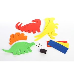 Kids Foamie Craft Kits- Dinosaur Magnet Kits Makes 18 Prehistoric Magnets