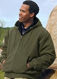 Big Mens Buckeye 11.4 oz Cotton Canvas Hooded Jacket (Big & Tall and Regular Sizes)