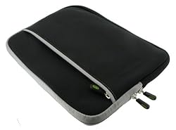 Black Dual-Pocket Neoprene Sleeve Case for Apple iPad 64GB (iPad NOT Included)