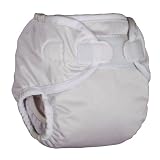 Thirsties Pocket All-in-One Cloth Diaper - White, Large 28-40 lbs