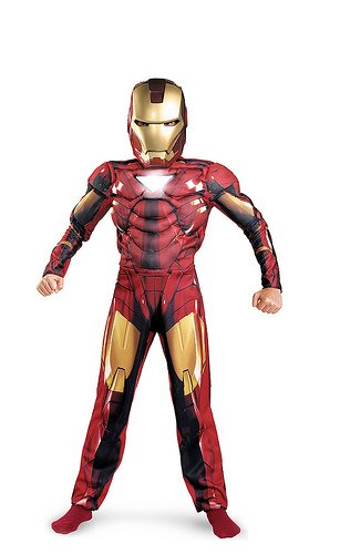  Child Iron Man 2 Mark VI Classic Muscle Costume