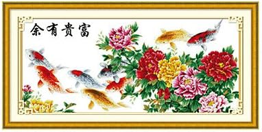 MEIAN Fish Cross-Stitch 157 x 77 x 1 cm