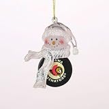 Ottawa Senators NHL Acrylic Snowman Ornament (3)"