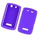 RIM BlackBerry Storm 9530 Thunder 9500 Soft Rubber Skin Case Silicone Protector Cover With Diamonds Purple