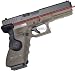 Crimson Trace Polymer Lasergrip Set with Rear Overmold Activation for the Glock G 17 Series Semi-Automatic Pistols.