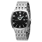 Swiss Military Hanowa Men's 06-5088-04-007 Rendezvous 316L Stainless Steel Black Dial Watch