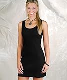 IMAGE OF LAT Sportswear Junior 2X1 Rib Tank Dress, Black, Small